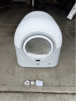 HHOLOVE Automatic Self-Cleaning Cat Litter Box Pro White