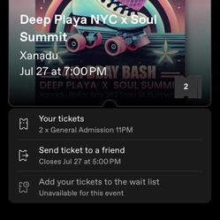 2 Tickets To Soul Summit @ Xanadu - Jul 27th