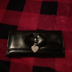 Nine West Black Faux Patent Leather Wallet