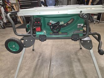Hitachi Table Saw with Rolling Stand