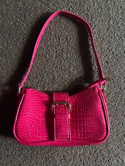 Pink mini snakeskin purse brand new without tags