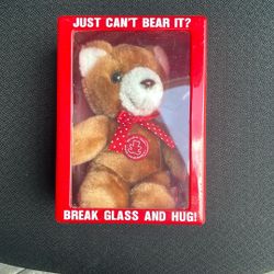 Rare 1985 Security Teddy Bear Funny Comedy Gift