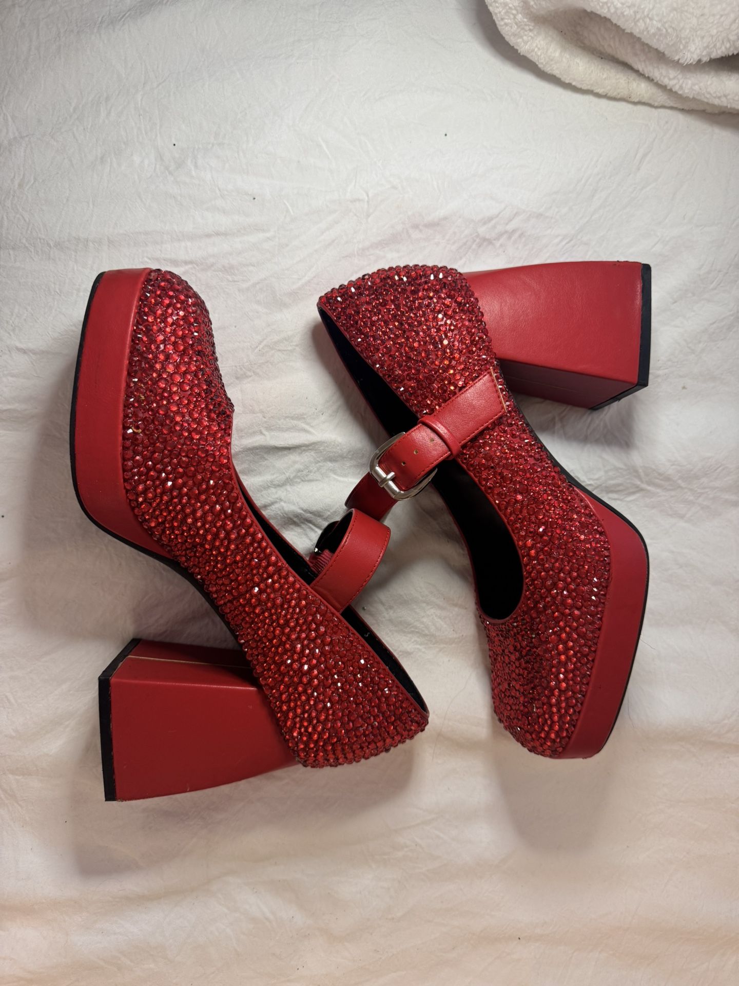 Red Bedazzled Heels