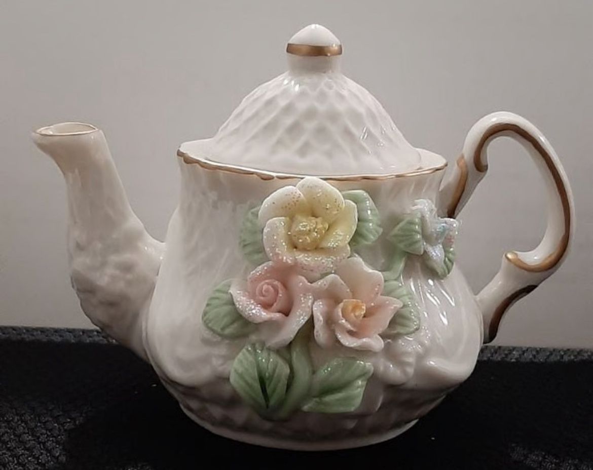 Mini Vintage Porcelain Teapot