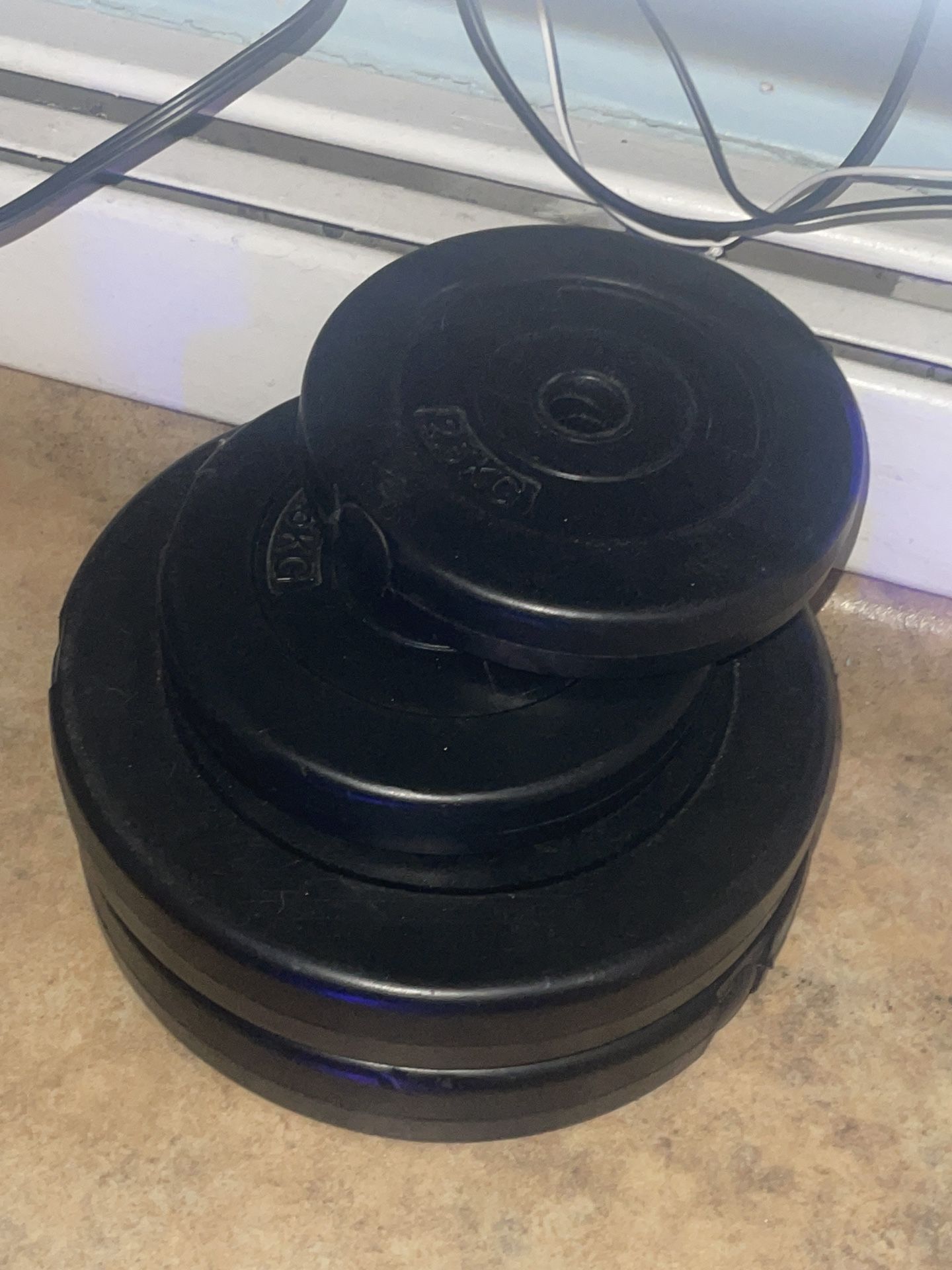 Weights And Curl Bar For Sale!