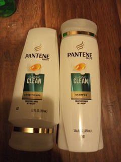 Pantene shampoo and conditioner