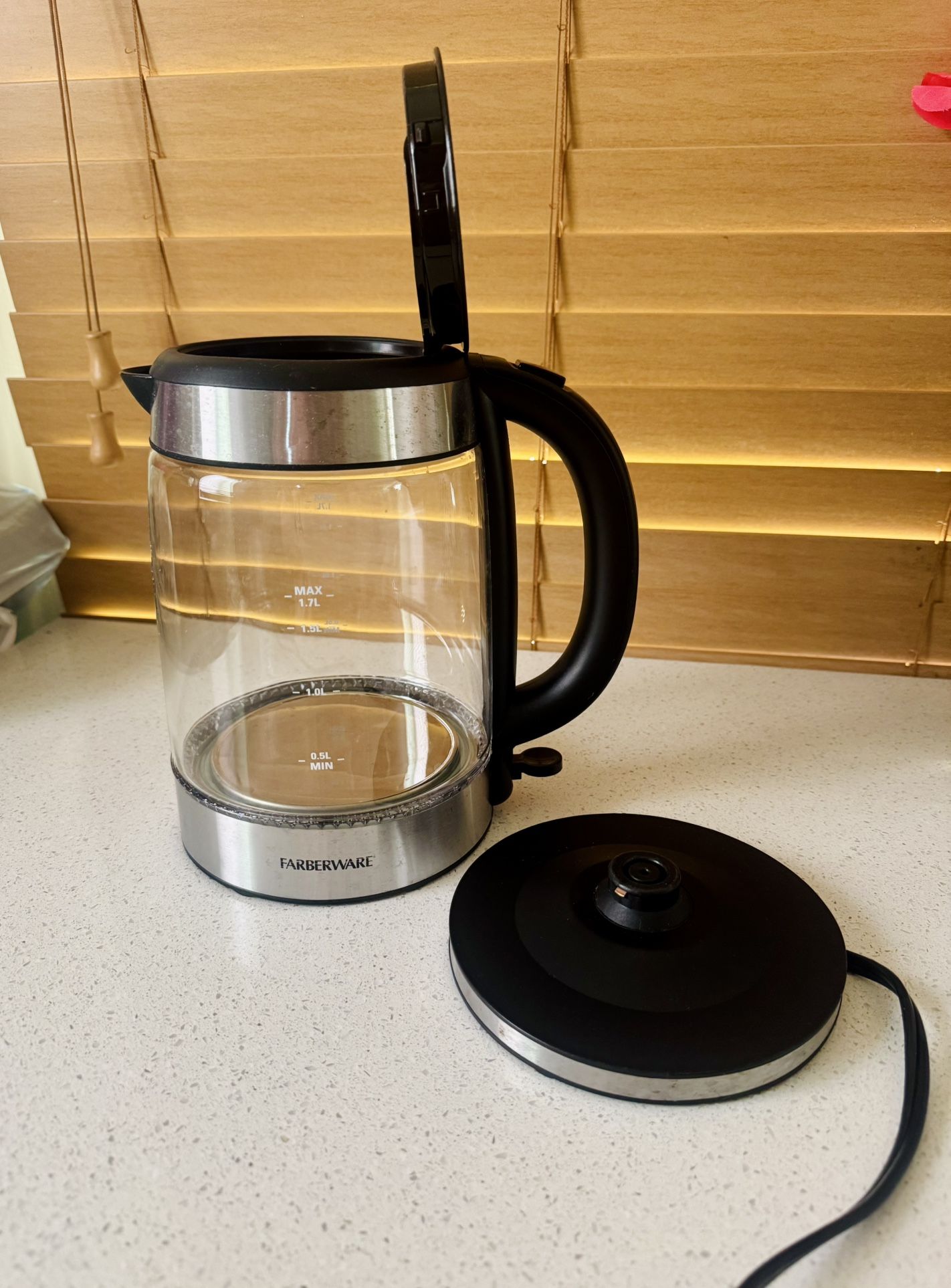 Farberware Electric Glass 1.7 Liter Kettle