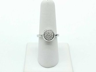 0.25 Dwt Diamond 7.6 Grams White Gold 18k Size 7 Jg0825pzxmia