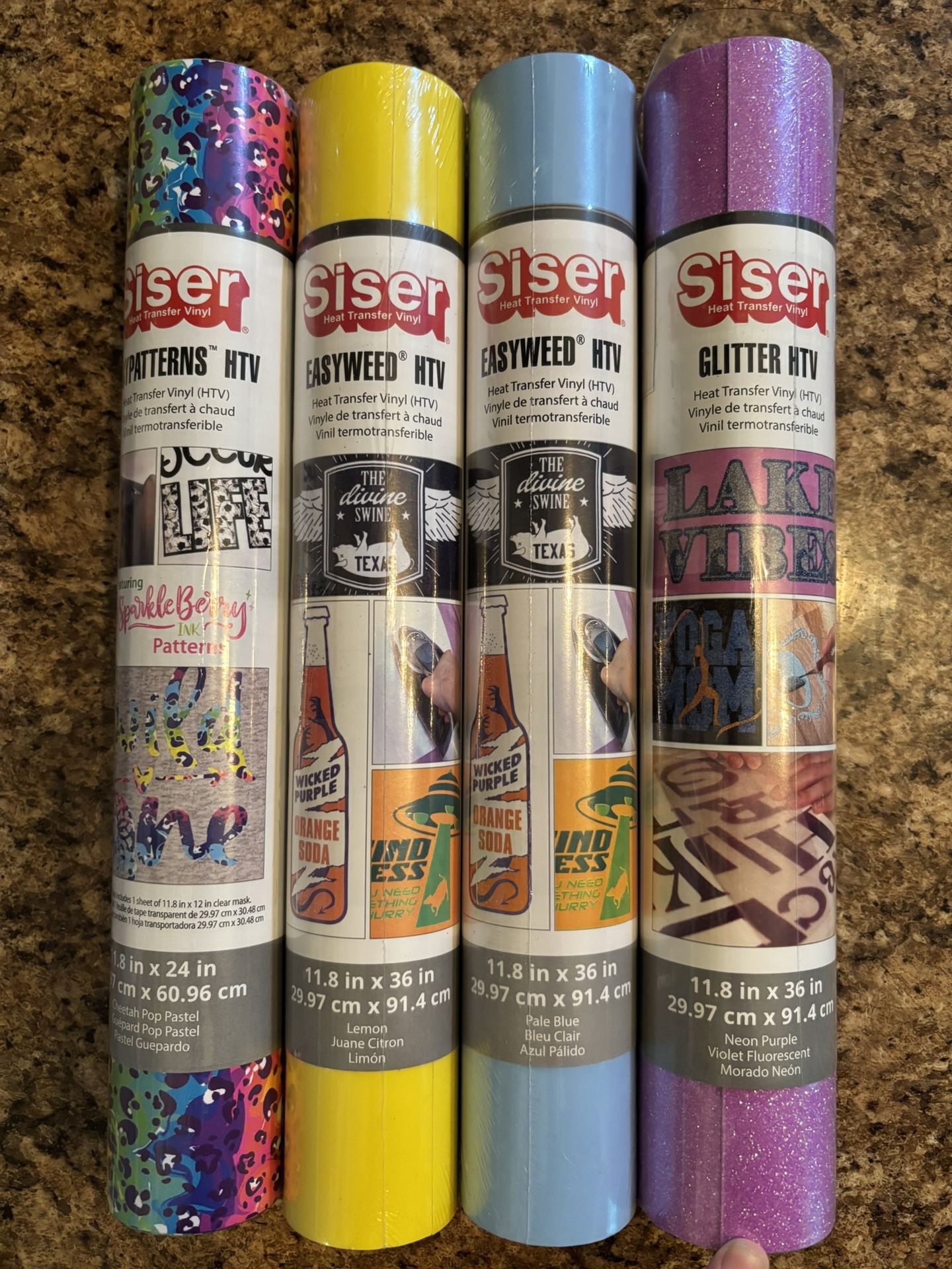 4 Rolls Brand New Siser HTV