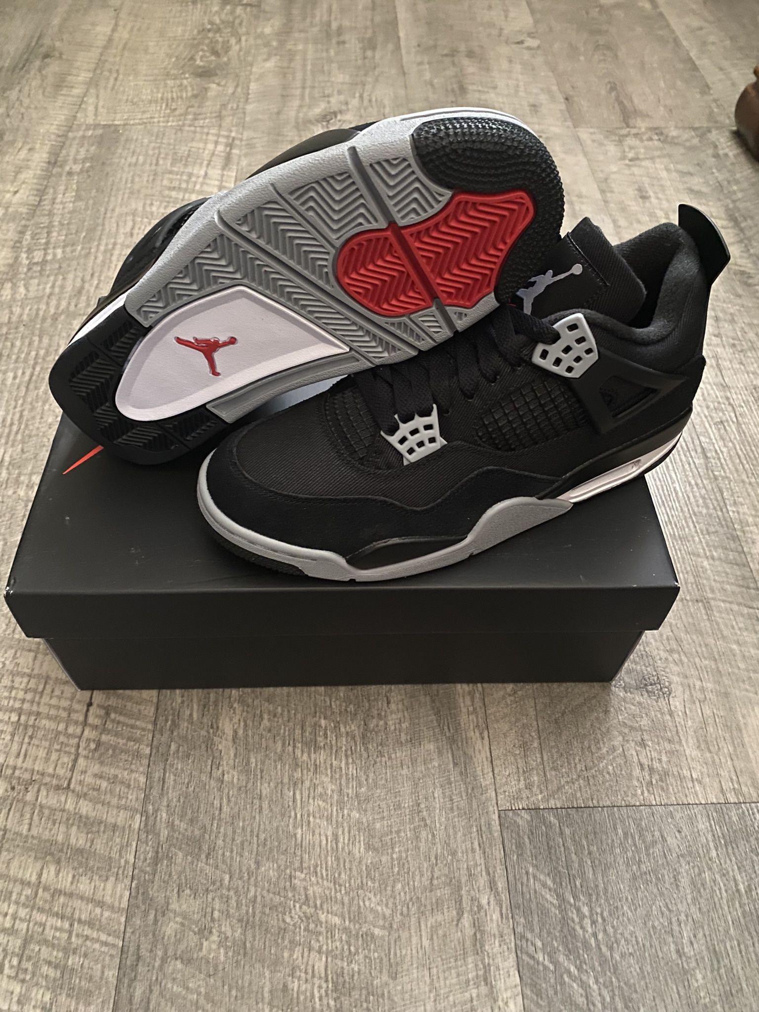 Jordan 4 Black Canvas Size 4.5 6 7 