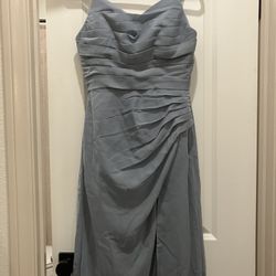 Formal Light Blue/gray Dress