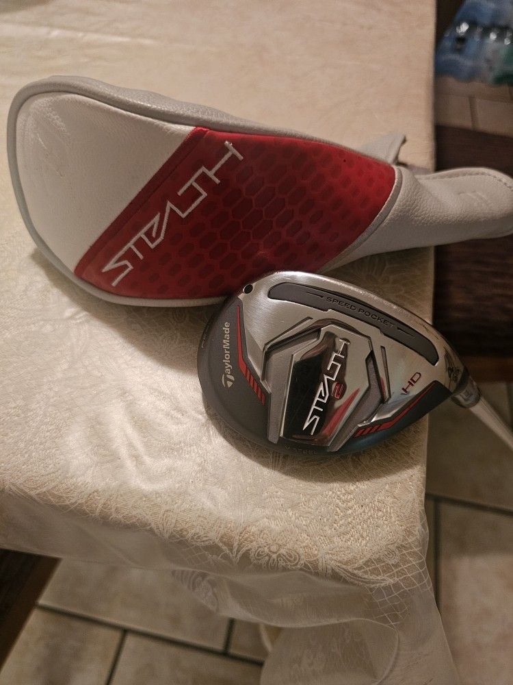 EXCELLENT CONDITION! WOMAN'S TAYLORMADE STEALTH 2 HD GOLF CLUB 4 HYBRID