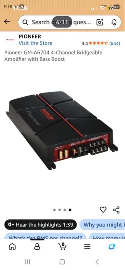 Pioneer car amp