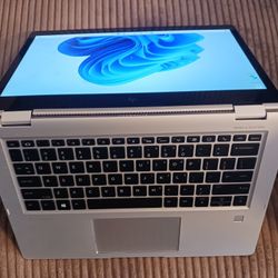 Touchscreen HP EliteBook X360 Laptop/Tablet Intel Core i5 16 GB RAM 256 GB SSD 1080P LCD Webcam USB C Port Wi-Fi & BT Wireless Windows 11 Professional