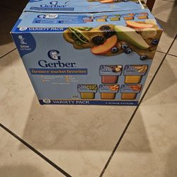 Gerber 2nd Foods Natural para Bebé WonderFoods Comida para Bebé, Paquete Variado, Tarrinas de 4 oz (Paquete de 32