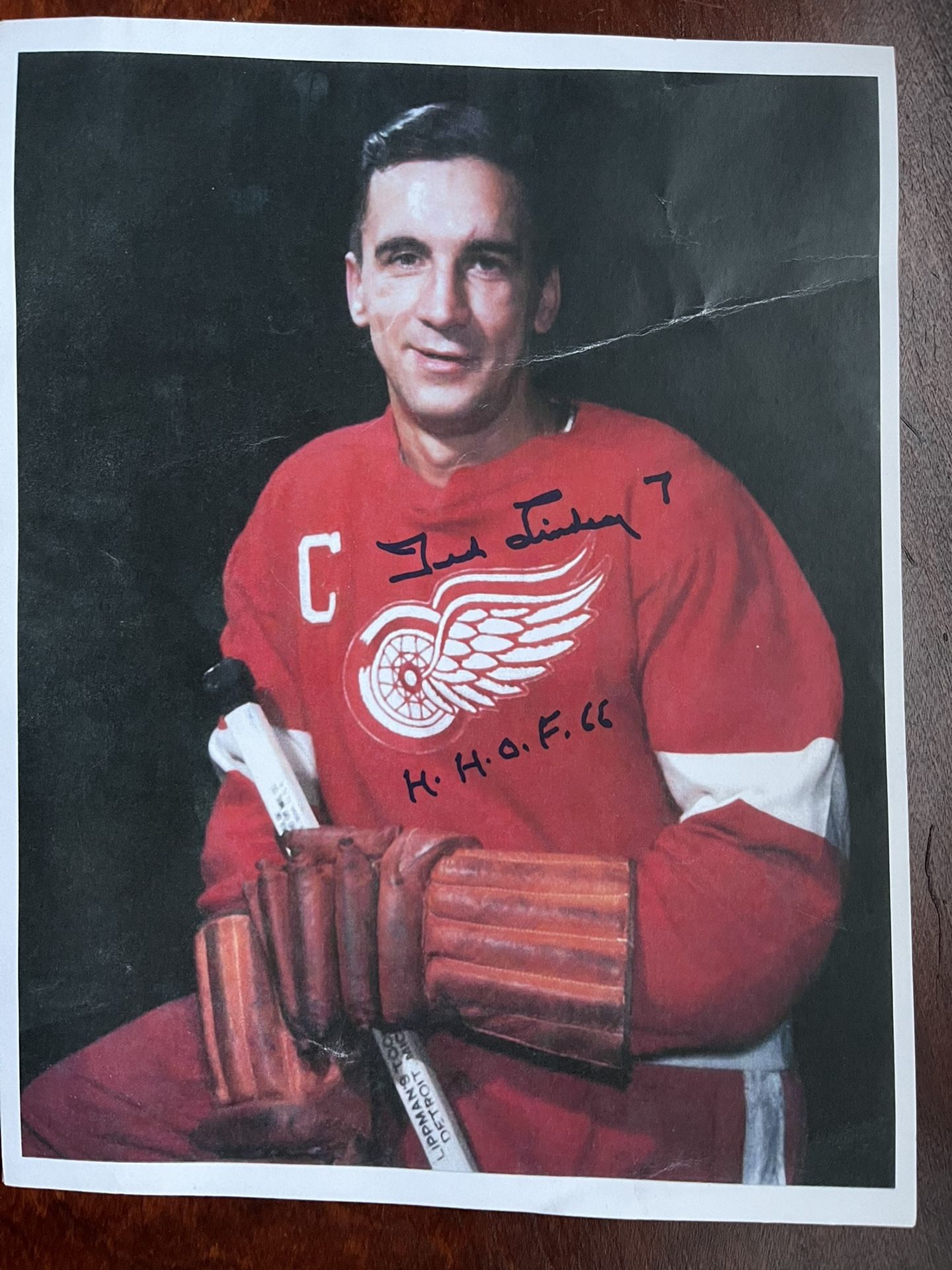 Ted Lindsay Photo For Sale
