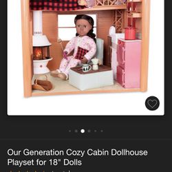 Cozy Cabin For American Girl/18 Inch Dolls