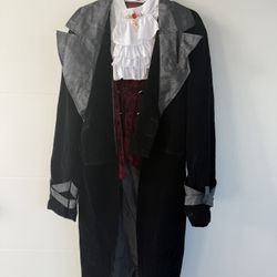 🦇 Vampire / Gothic Aristocrat Costume Top– Size Small