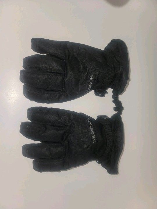 Ski Gloves wildsnow for Men Thermal Warm Waterproof Windproof Full Finger Gloves Snowsports for Cold Weather Winter Snowsports Sz M