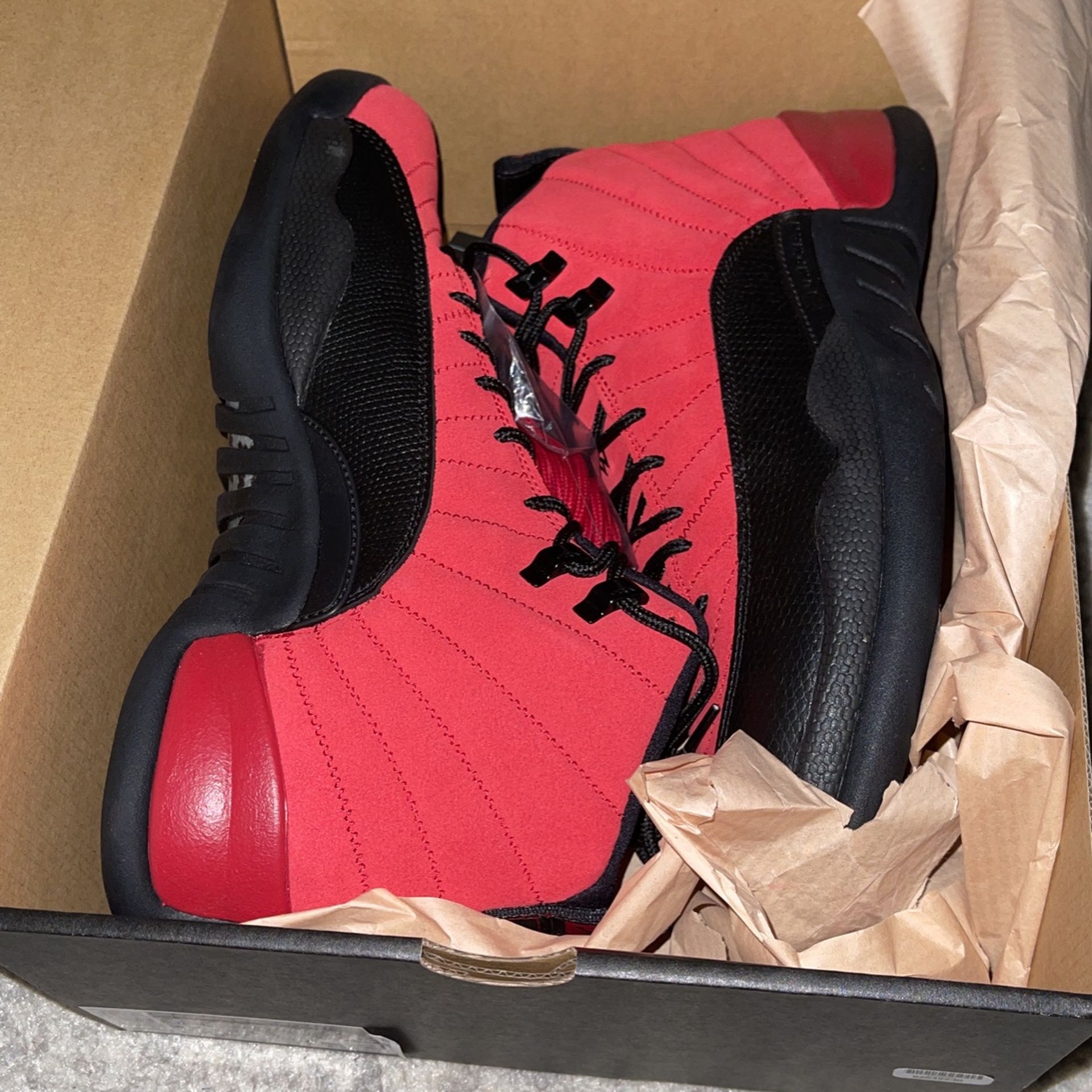 Jordan 12 Red and Black