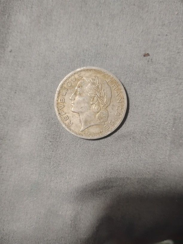 5 Francs From France Known As The Lavrillier