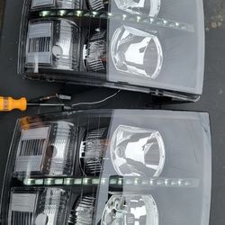 07-13 Chevrolet Silverado LED Headlights Luces Micas Calaveras Faros Faroles Focos Chevy
