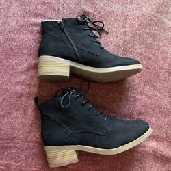 Style&co Riziof Black Booties Sz 8.5M New