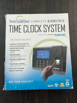 Biometric Time Clocking System Amano