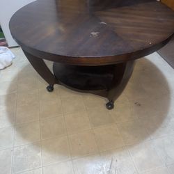 Coffee table on wheels