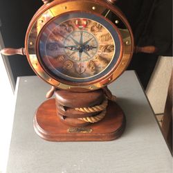 Catalina Ship Wheel Clock