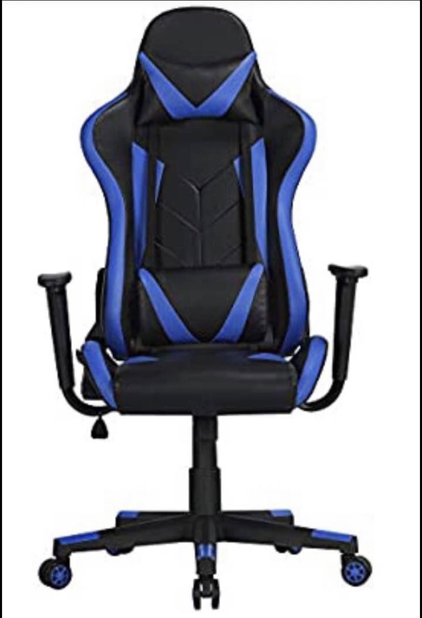 Yaheetech Computer Gaming Chair Ergonomic High Back Racing Chair Leather Office Chair -New Assembled