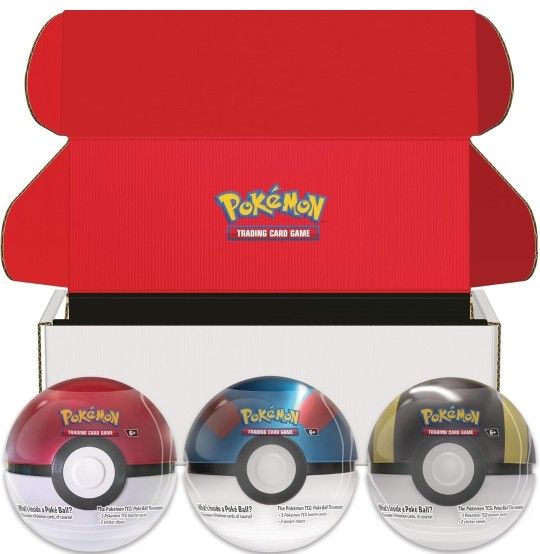 Pokémon TCG: PokéBall Tin 3-Pack Bundle Q4 2024
