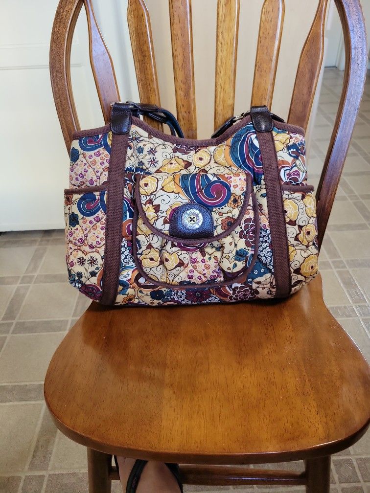 Brighton Quilted Fabric Shoulder Tote Hand Bag