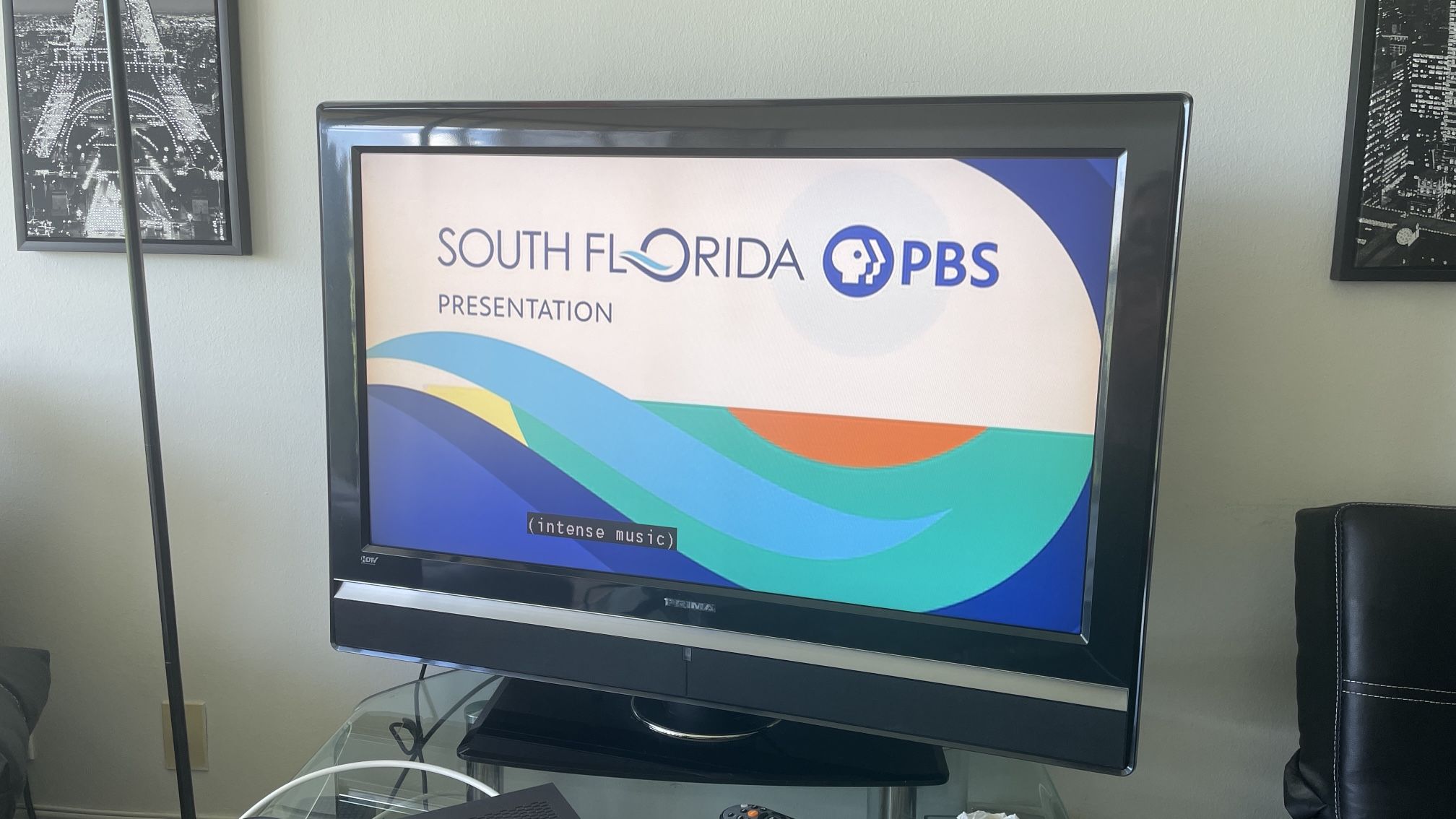 TV 42” Prima With Spin Stand! Works Perfectly