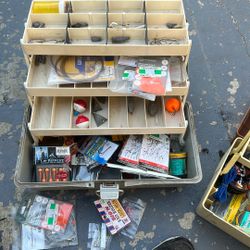 Tackle Box With Fishing Gear