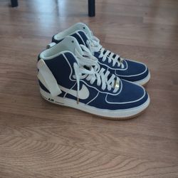 Air Force 1 Blue Canvas