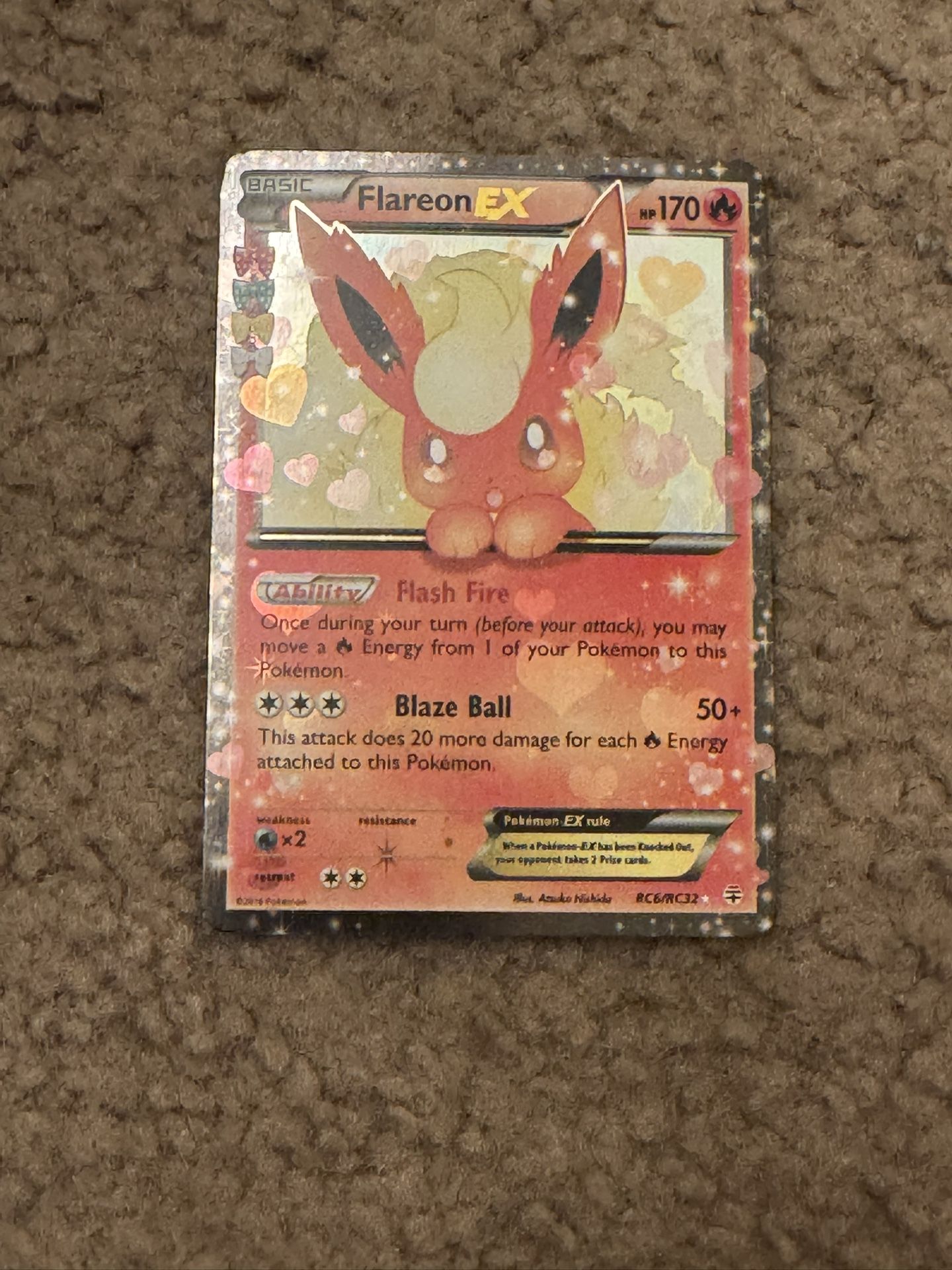 Pokemon TCG Flareon RC6/RC32