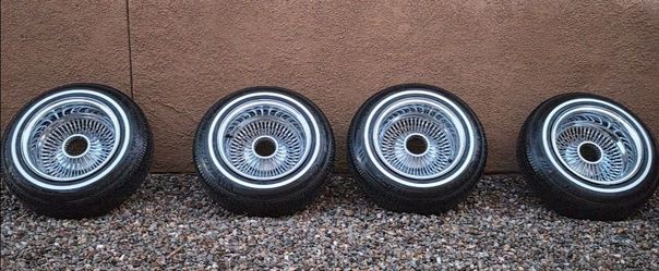 13×7 100 Spoke Wire Wheels