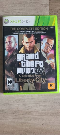 Xbox 360  grand theft auto 4 complete & episodes from liberty city