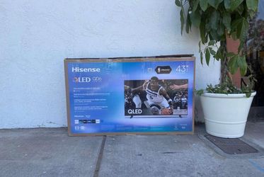 MV 43” Hisense smart 4k Qled tv