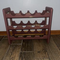 Wine Bottle Stand Hand Painted