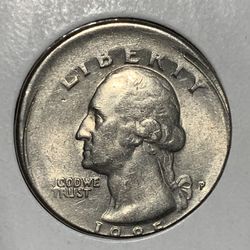 ERROR Off Center 1985 Washington Quarter