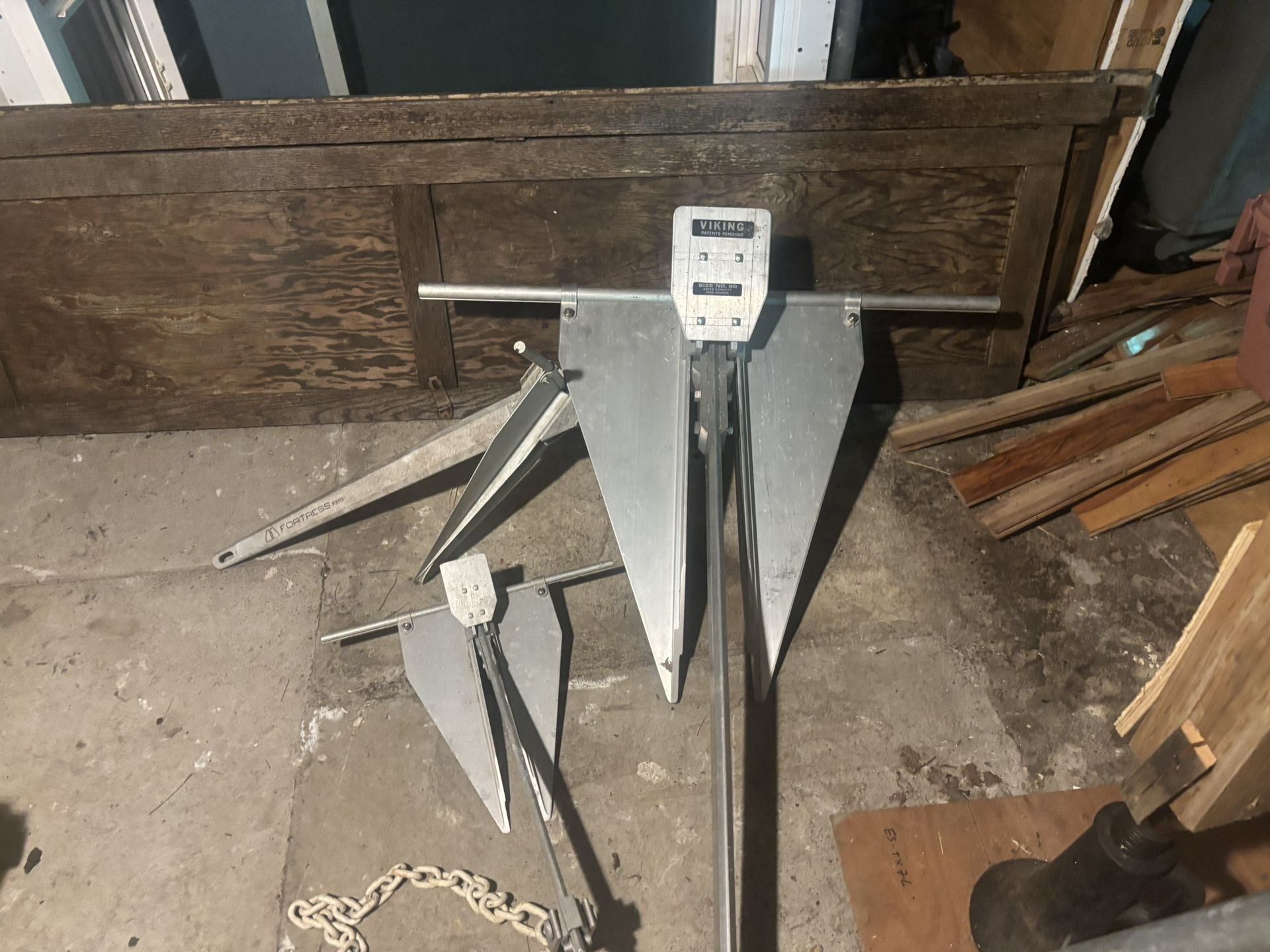 Anchor alu 5lb Sm & 33lb LARGE- Fortress Aluminum Danforth Type