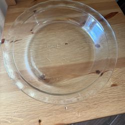 Pyrex PIE PLATE ~ 9.5" Glass