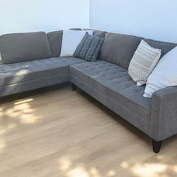 Gray Sectional Couch- Delivery 