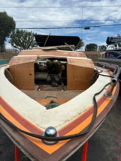 1989 sleek craft 24 footer open down project unit