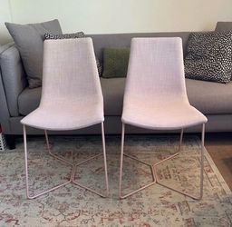 2 West Elm Slope Dining Chairs