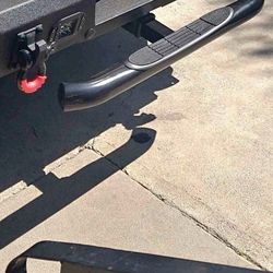 Towing hitch step bar for trucks and SUV