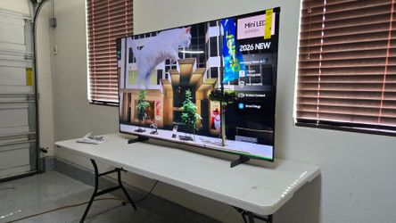 New 65 Inch Samsung Mini LED Smart TV 4K UHD with 144 Hz refresh rate. Brand new 2026 Model