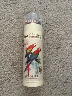 Assorted 36-Color Premium Color Pencils with Storage Tube Lot